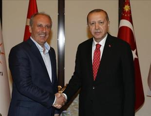 Erdoğan receives opposition CHP presidential candidate İnce for visit