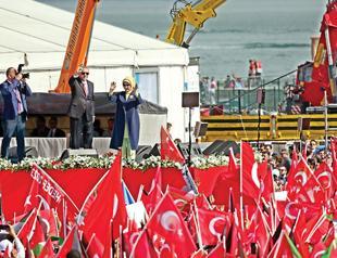 Thousands gather in Istanbul’s Yenikapı district to support Palestine