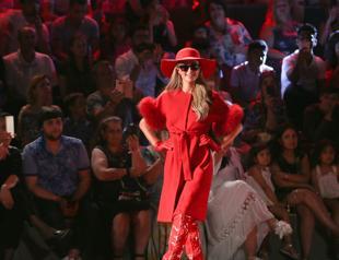 Paris Hilton walks runway in Antalya