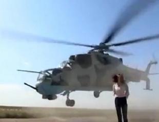 Azeri TV presenter dodges death as helicopter passes