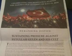 July 15 coup attempt ad in Washington Post calls for Gülen’s extradition