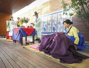 Traditional South Korean wedding in Ankara