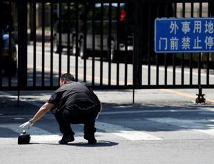 Firework device explodes outside U.S. Embassy in China