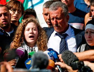 Palestinian protest icon Tamimi released from Israeli prison