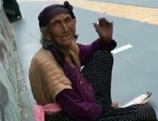 Turkish beggar says she earns more than $100 in half a day