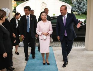 FM Çavuşoğlu meets with Japanese Princess Akiko