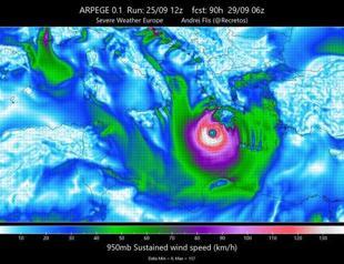 Hurricane Medicane hits football matches before hitting Turkey