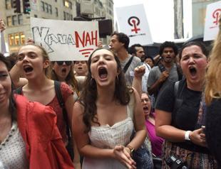 ‘Women must be heard’: thousands march against Kavanaugh