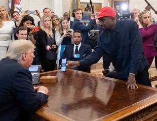 Kanye West, in ’MAGA’ hat, delivers surreal Oval Office show