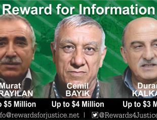 US State Department offers reward for information on key PKK leaders