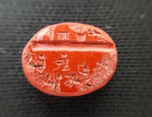 Unique Roman signet ring engraved with horses found in Antalya