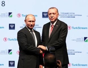 Erdoğan-Putin mark completion of offshore section of Turkish Stream