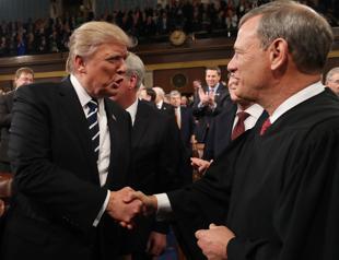 Trump spars with chief justice over their views of judges