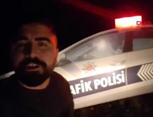 Turkish driver waits an hour for police car only to discover that it was a mock-up