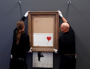 Self-shredding Banksy painting goes on display in Germany