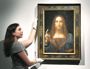 Salvator Mundi painting claimed to be a fake