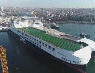 Mediterraneans biggest Ro-Ro ship launched in Turkey