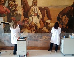 Largest Orientalist painting in Turkey restored
