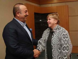Turkeys FM meets Turkish Cypriot counterpart, UN envoy in Antalya