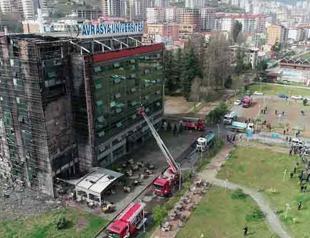 Fire causes panic at Avrasya University in Turkey’s Trabzon