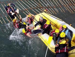 Tourists saved from rafting accident in Turkey’s south