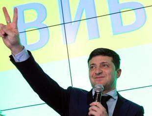 Comedian leads Ukraine presidential vote