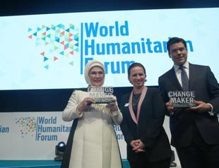 First lady Emine Erdoğan gets changemaker award