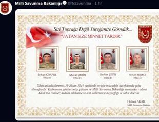 Four Turkish soldiers killed on Iraqi border