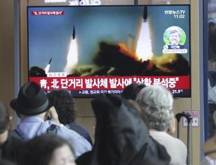 N Korea fires short-range projectiles