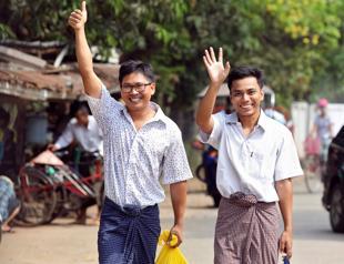 Two Reuters reporters freed in Myanmar