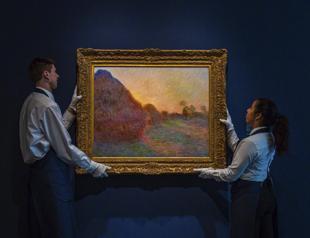 Claude Monets Haystack painting fetches $110.7 mn at auction
