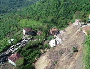 Landslide destroys 15 houses in Black Sea province of Ordu