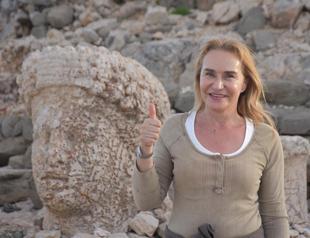 Statues on top of Mount Nemrut await visitors