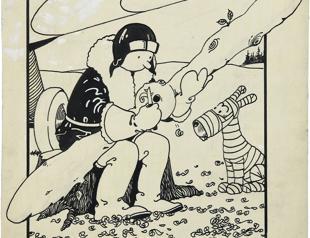 An early Tintin cover sells at auction for $1.1 million