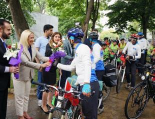 Cyclists of Turkish-Afghan Friendship tour return home