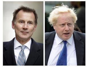 Boris Johnson, Jeremy Hunt in runoff for UK prime minister