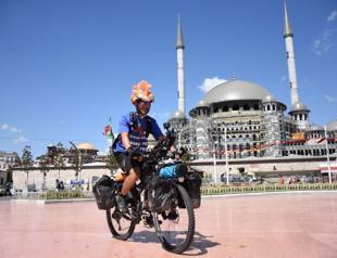 Biker finishes journey from London to Istanbul for autism