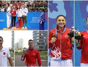 Turkish athletes bag 15 medals in European Games