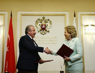 Turkish, Russian head of parliaments meet in Moscow