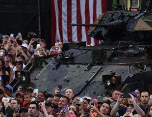 Defying critics, Trump salutes military in pomp-filled July 4 celebration