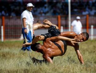 Age-old oil wrestling fest gives boost to tourism