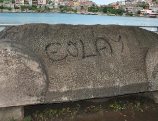 Vandals spray paint 3,000-year-old sarcophagus