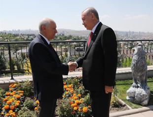 President Erdoğan visits MHP leader
