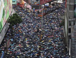 Tens of thousands flood Hong Kong park for latest rally