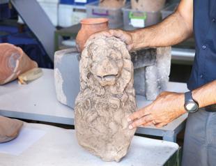 Lion statue of Hellenistic period found