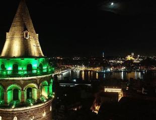 Istanbul shines green for Cerebral Palsy