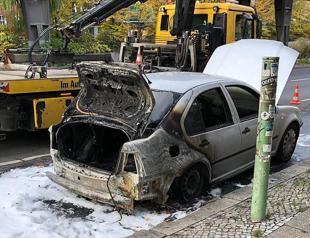 Arson attack on Turkish diplomatic vehicle in Berlin