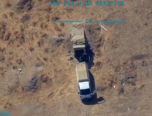 Turkish drones hit YPG ammunition truck