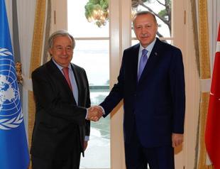 Turkish president hosts UN chief in Istanbul