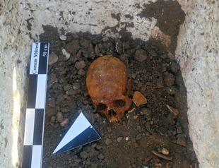 Roman-era sarcophagus with skeleton found in Turkey